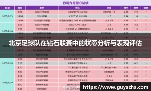 北京足球队在钻石联赛中的状态分析与表现评估